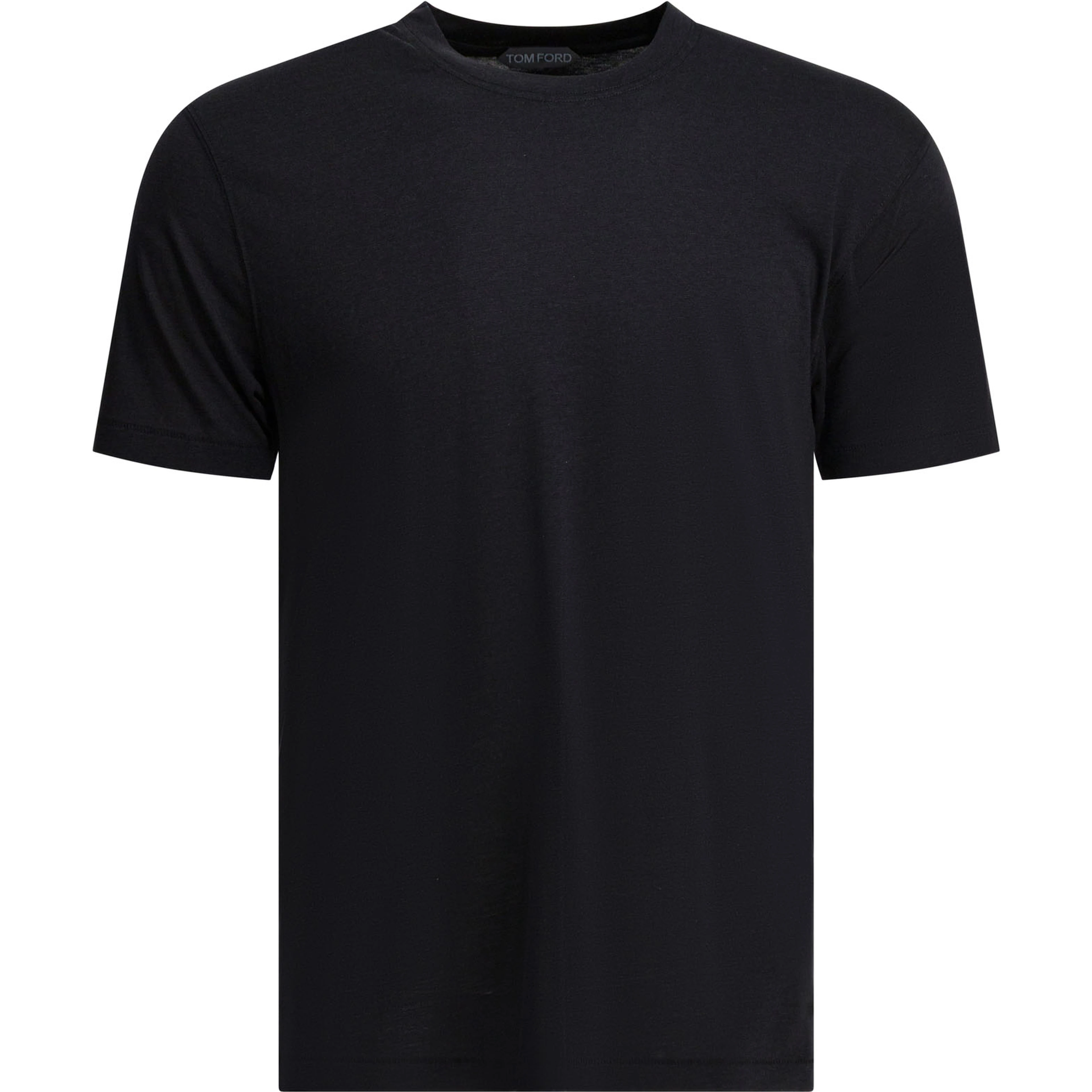 Round-neck T-shirt made of lyocell