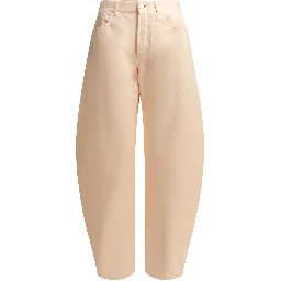 "Round" Wide-Leg Jeans