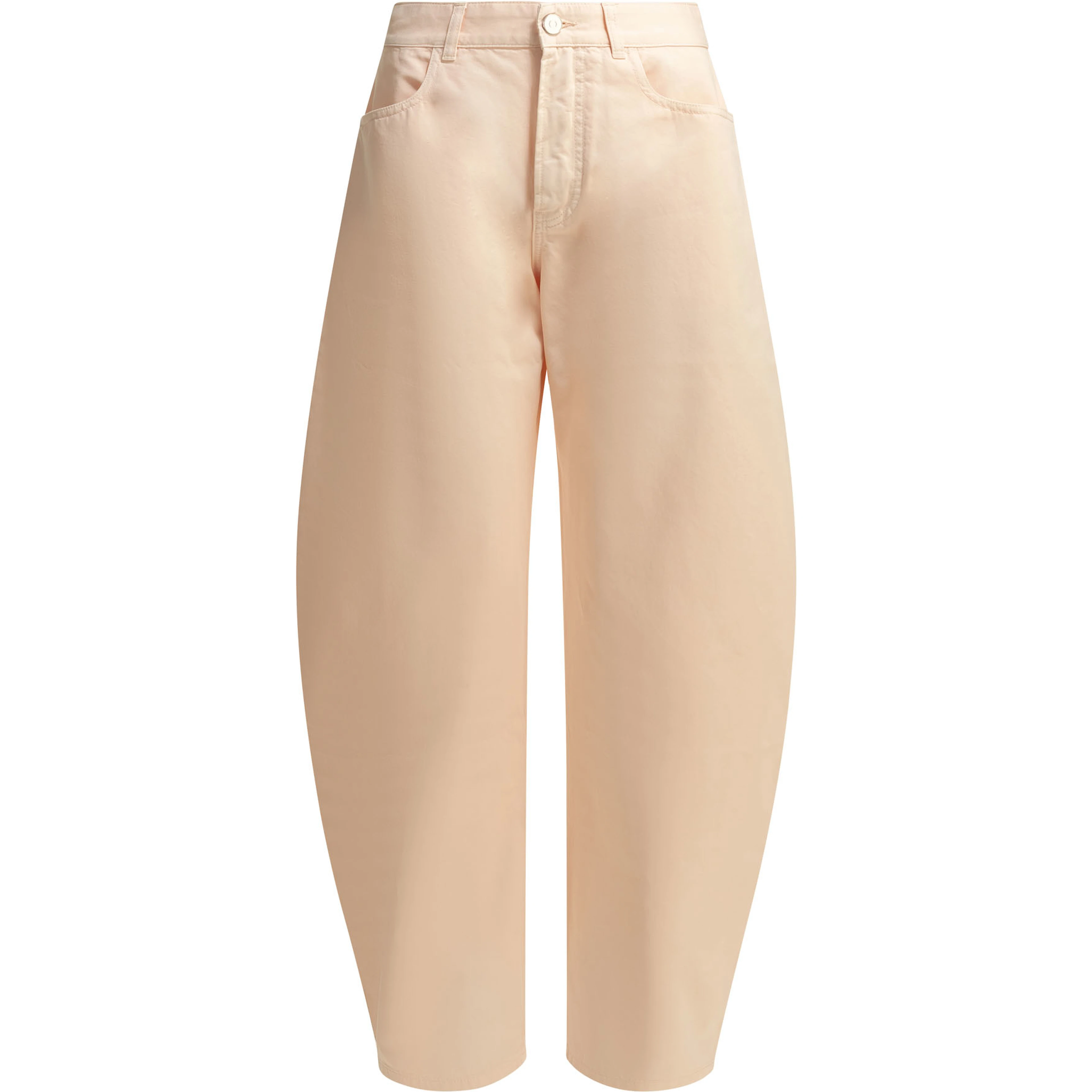 "Round" Wide-Leg Jeans