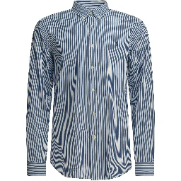 Custom-fit casual shirt with logo