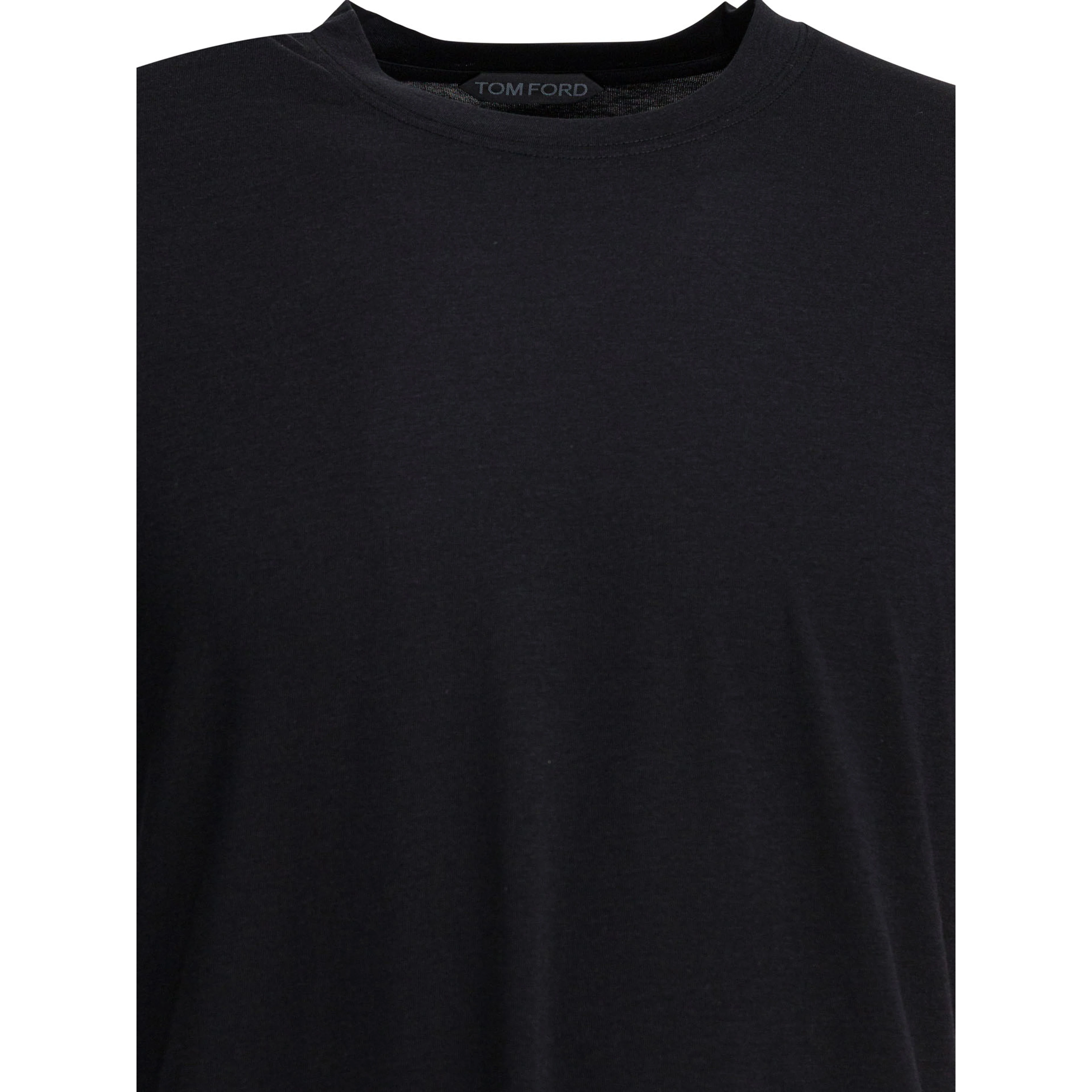 Round-neck T-shirt made of lyocell