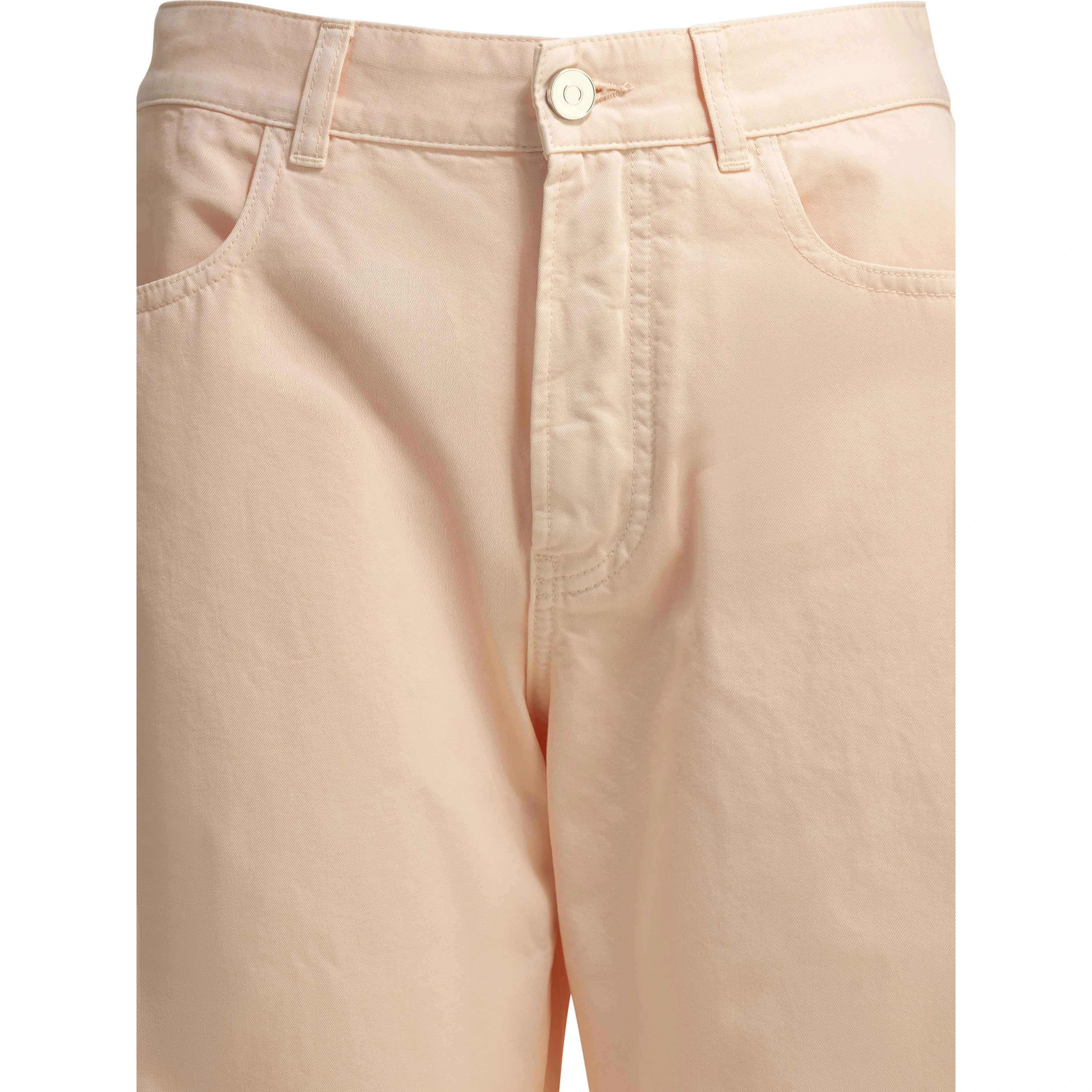 "Round" Wide-Leg Jeans