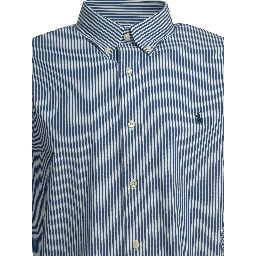 Custom-fit casual shirt with logo