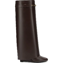 "Shark Pinch" Knee Boots