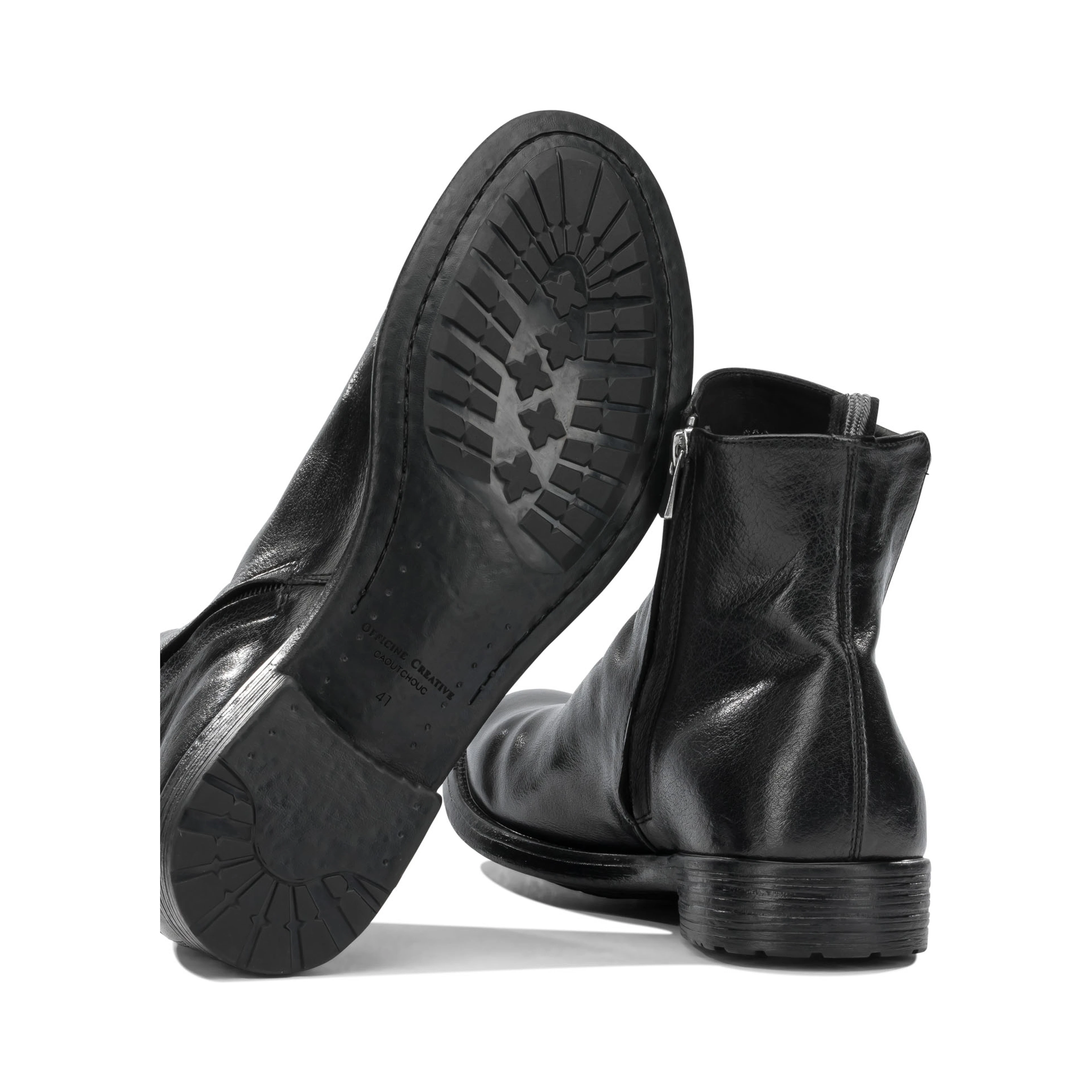 "Hive 036" Ankle Boots with Zipper