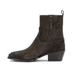"Velour 45MM" Ankle Boots with Zipper