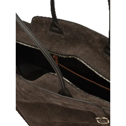 "Double Buckle" Medium Shoulder Bag