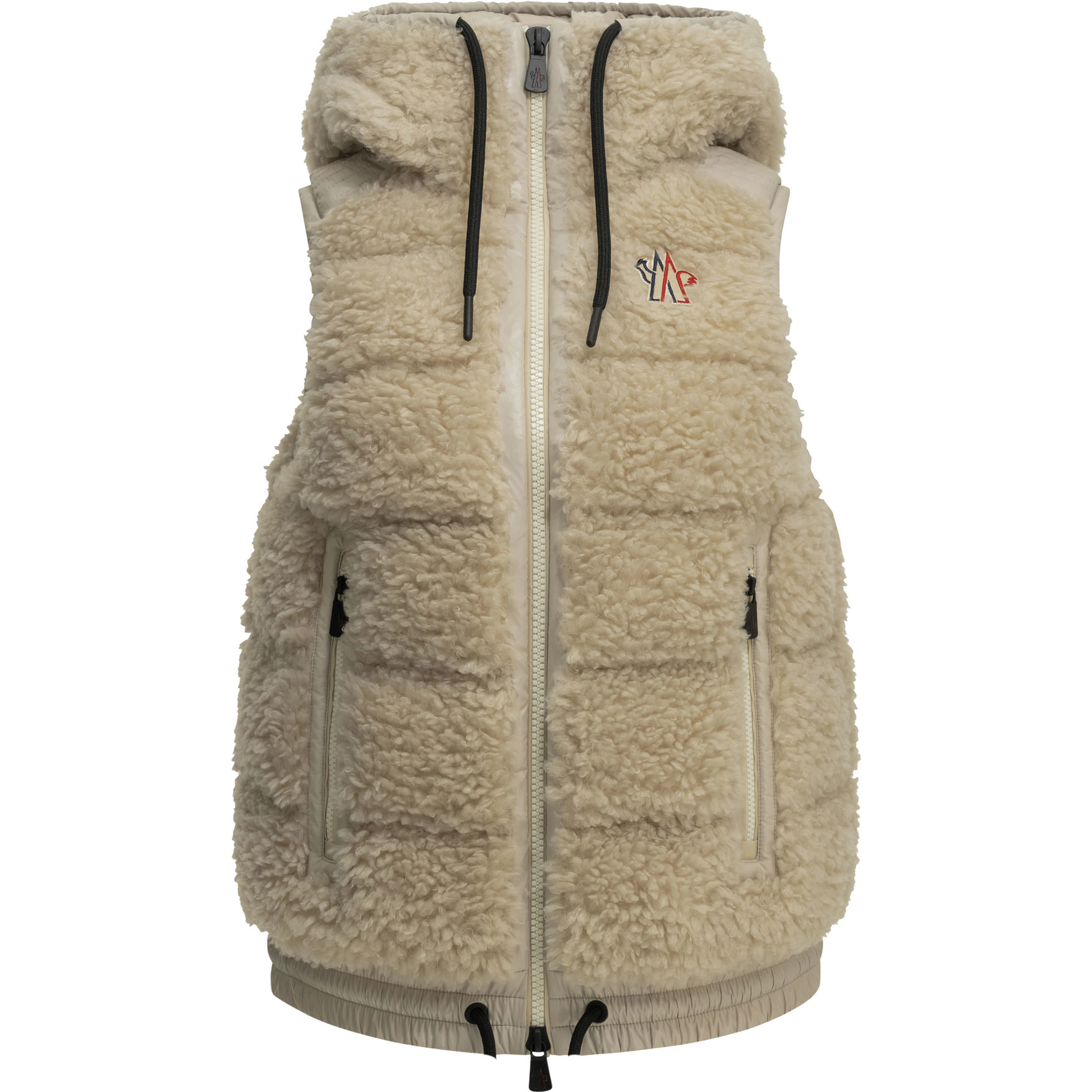 Sleeveless teddy jacket
