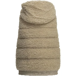 Sleeveless teddy jacket