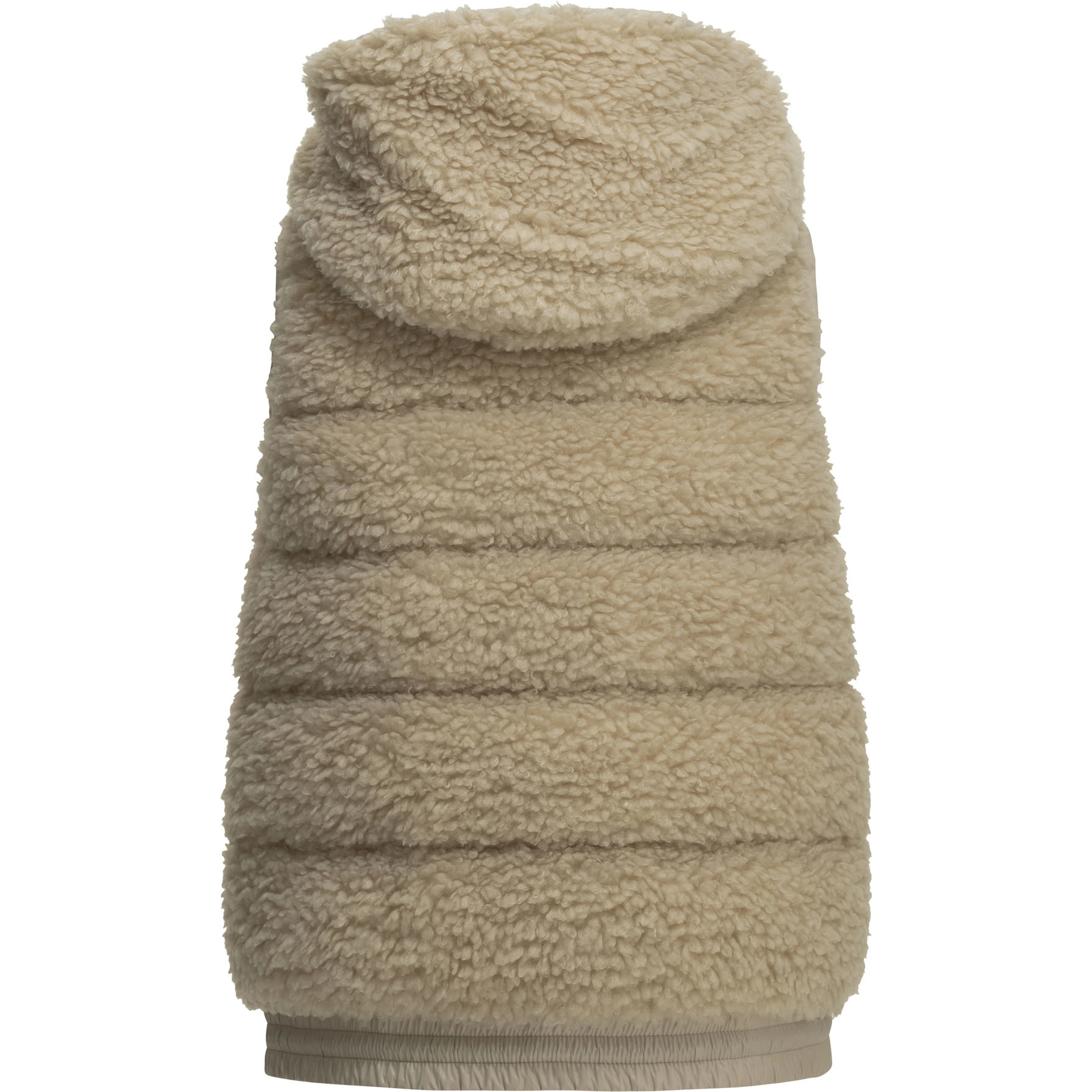 Sleeveless teddy jacket