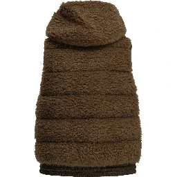 Sleeveless teddy jacket