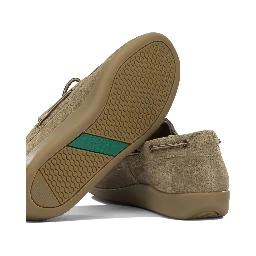 "Gary Jobson Suede" Lace-Up Loafers