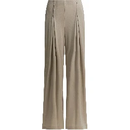Wool jersey pants