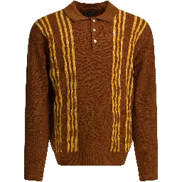 Wool polo sweater