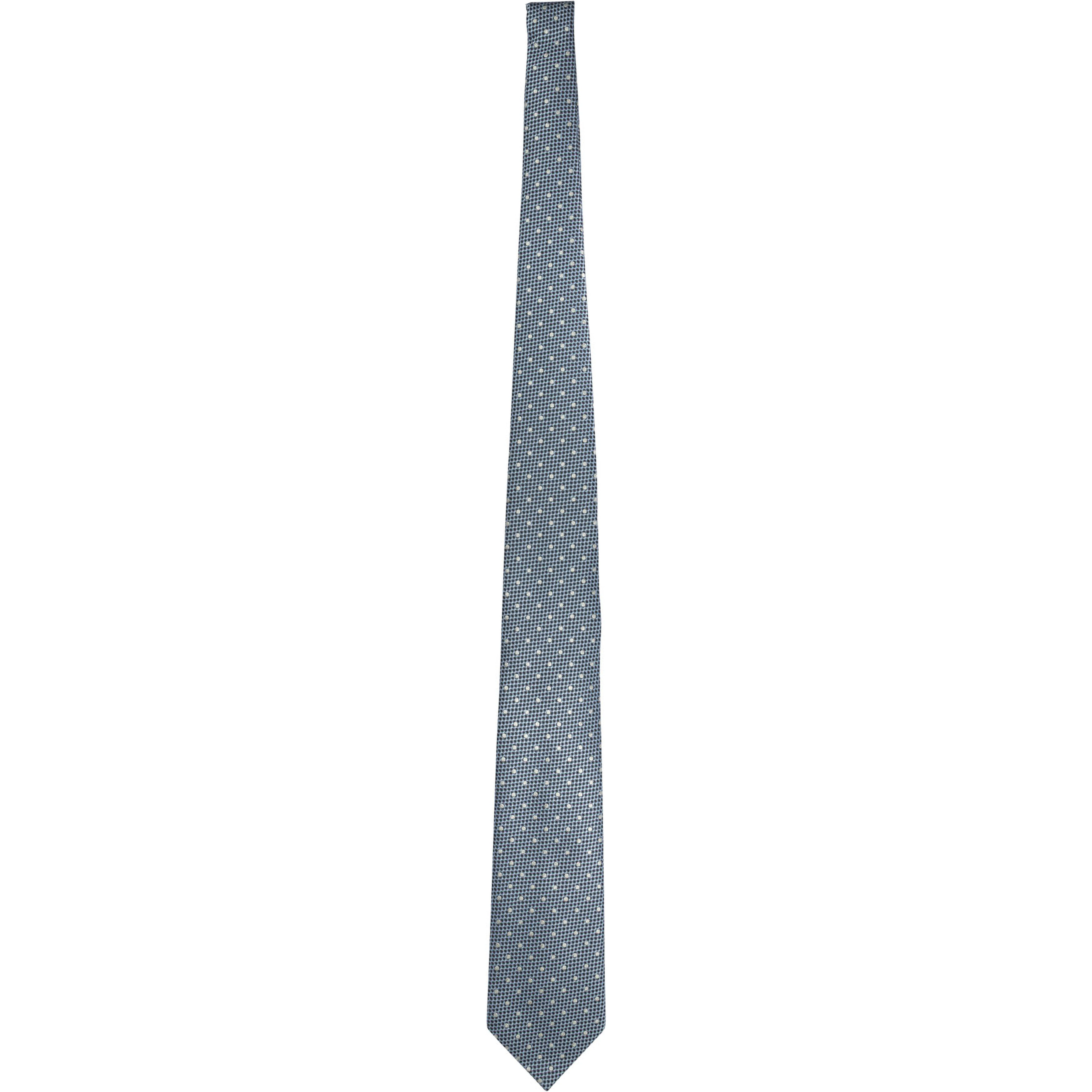 Polka dot silk tie
