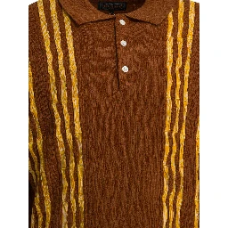 Wool polo sweater