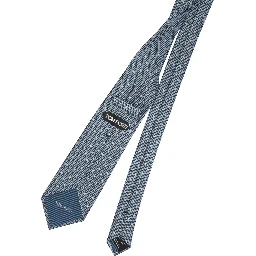 Polka dot silk tie