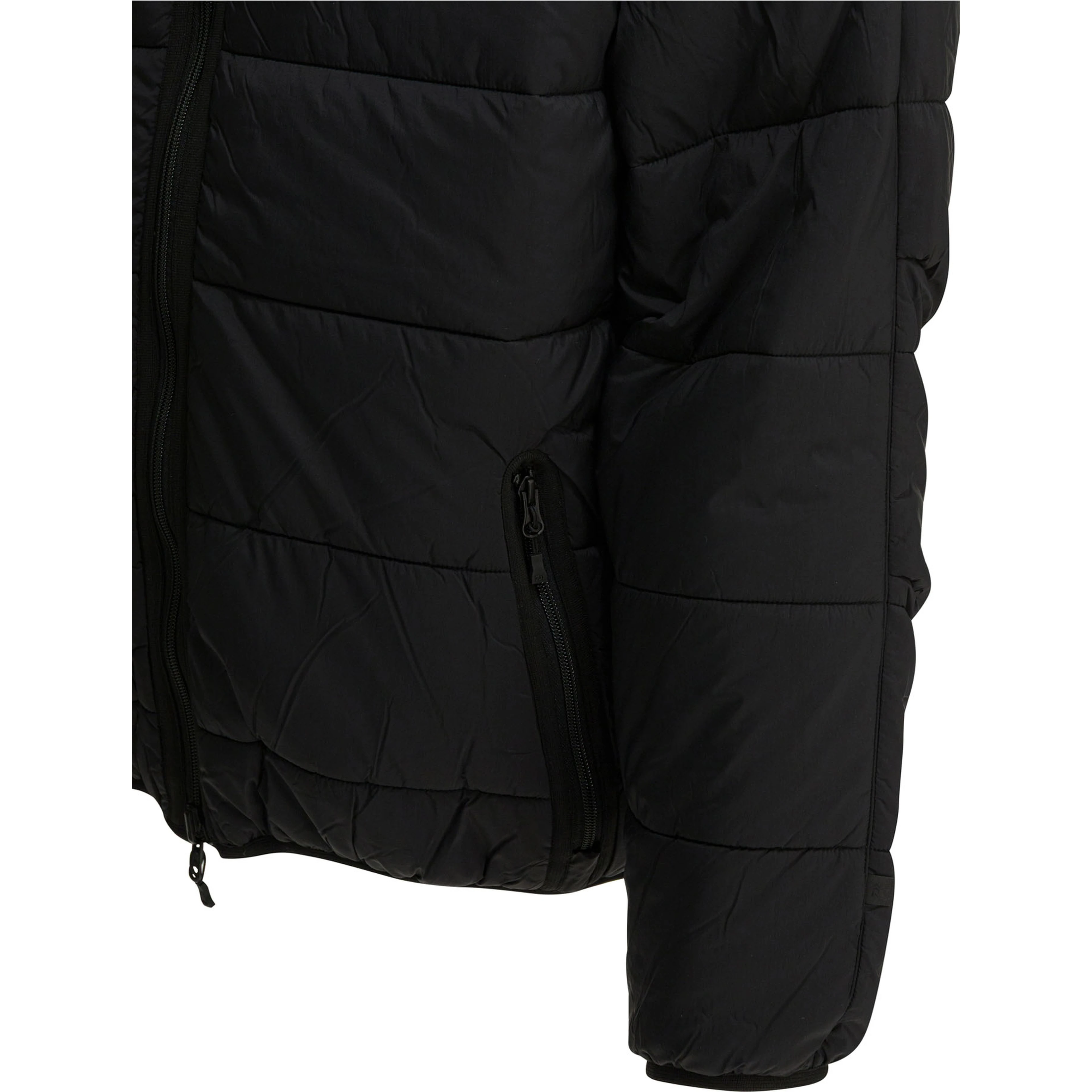 Reversible nylon short down jacket