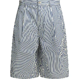Formal striped shorts