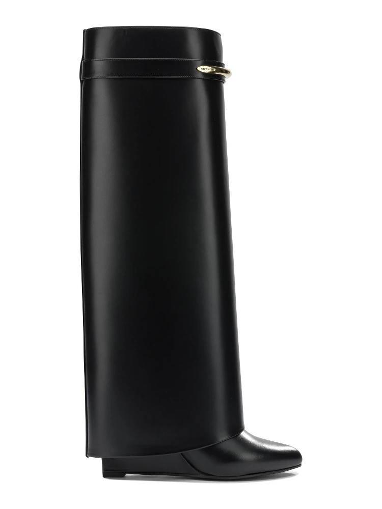"Shark Pinch" Knee Boots