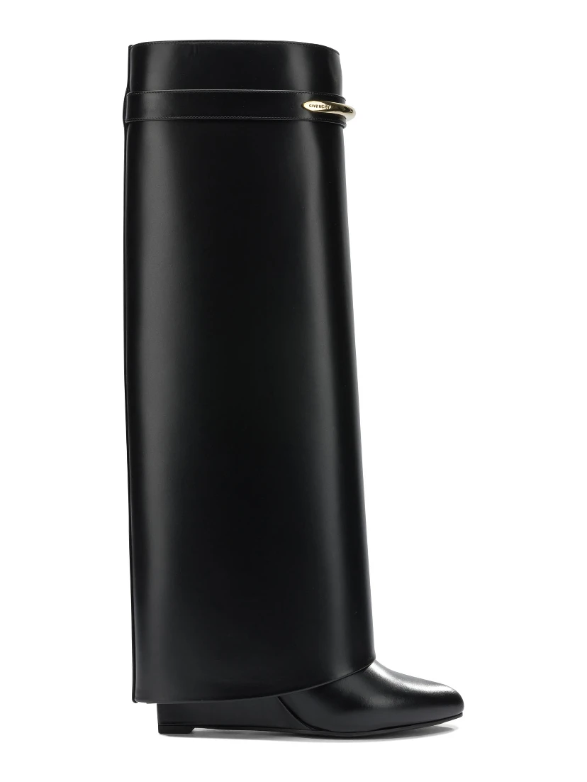 "Shark Pinch" Knee Boots