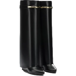 "Shark Pinch" Knee Boots