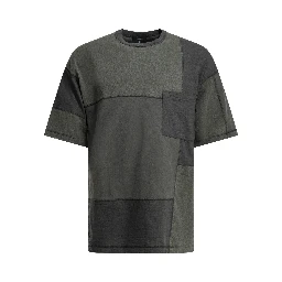 Patchwork crewneck t-shirt