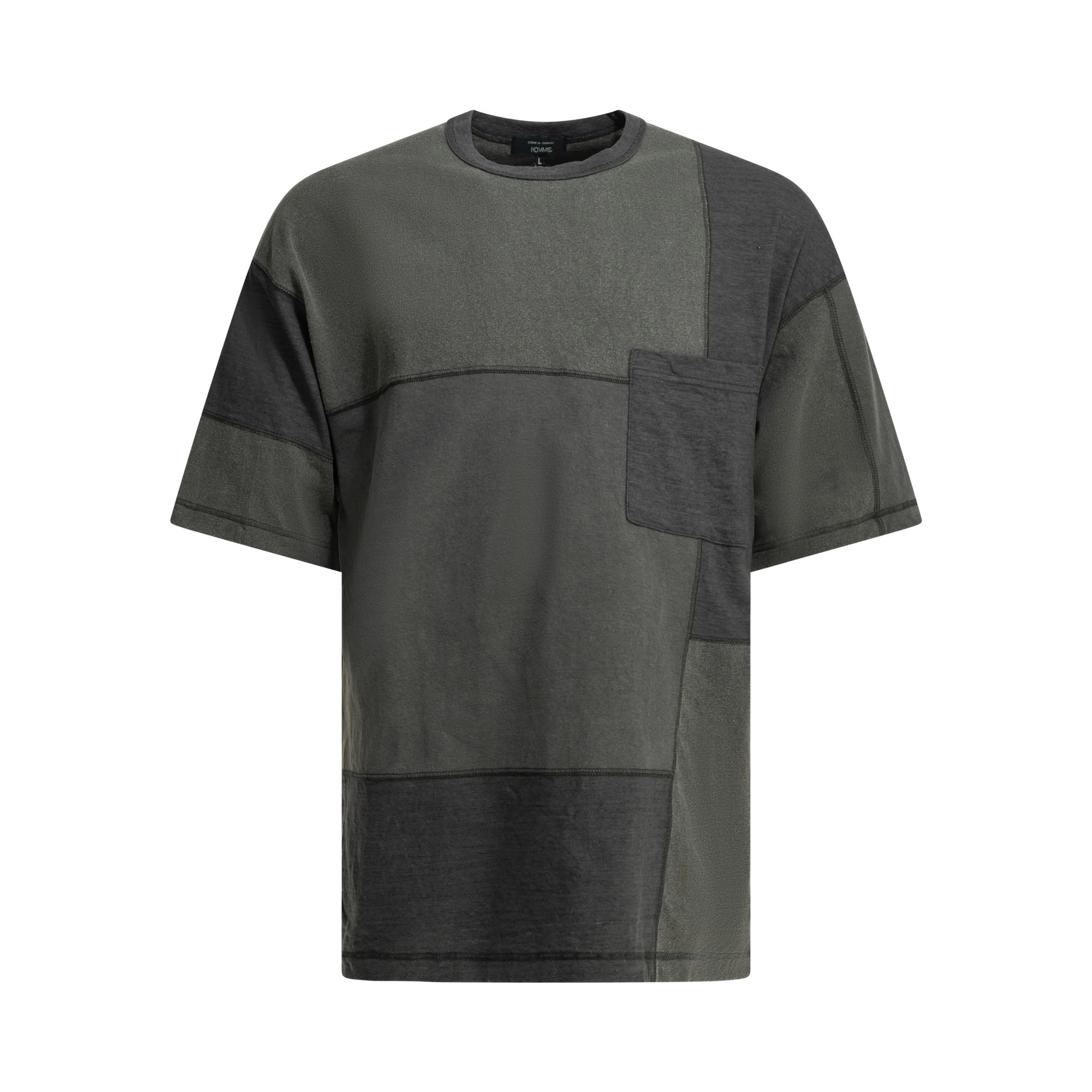 Patchwork crewneck t-shirt