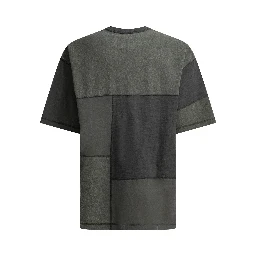 Patchwork crewneck t-shirt