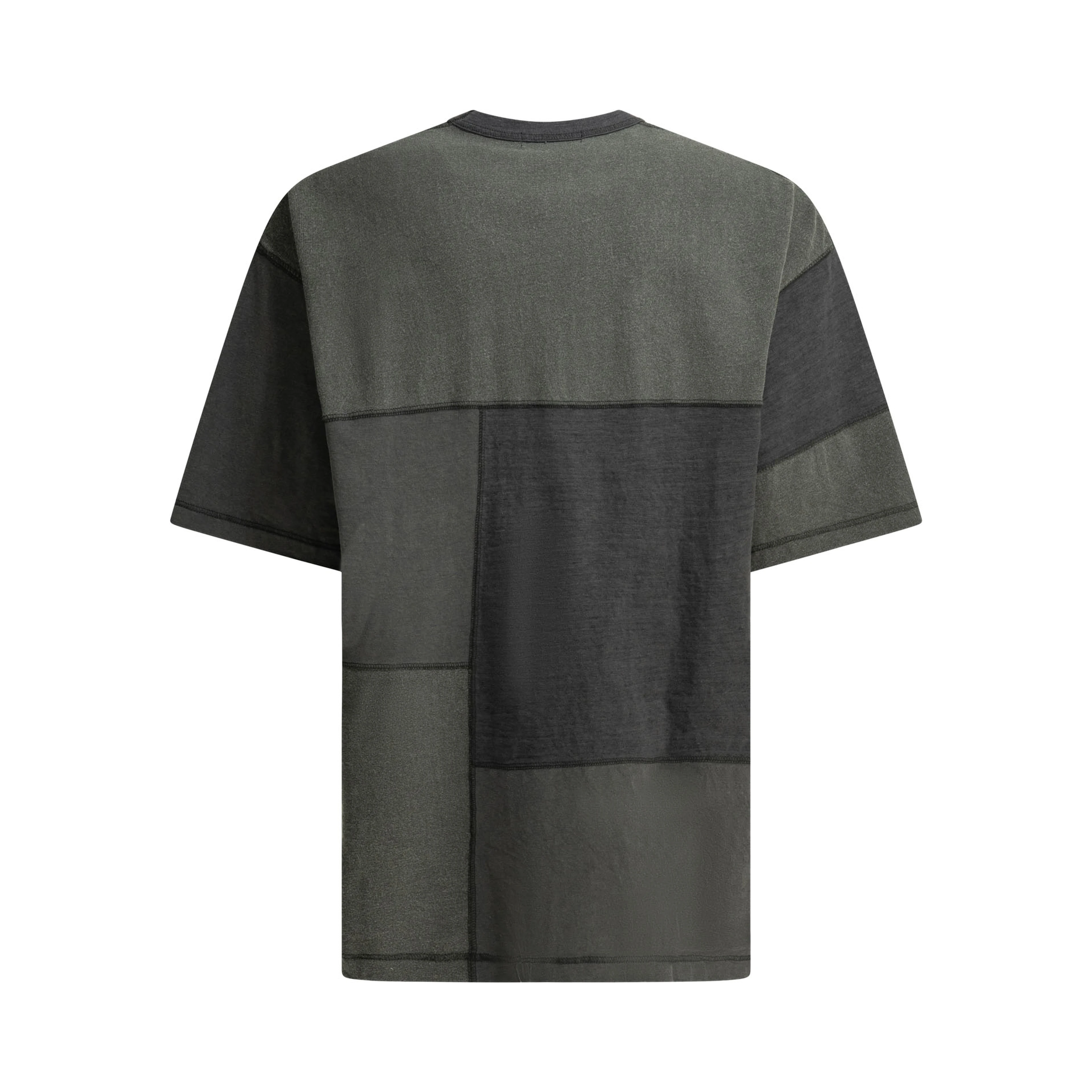 Patchwork crewneck t-shirt