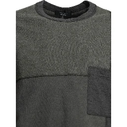 Patchwork crewneck t-shirt