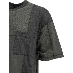 Patchwork crewneck t-shirt