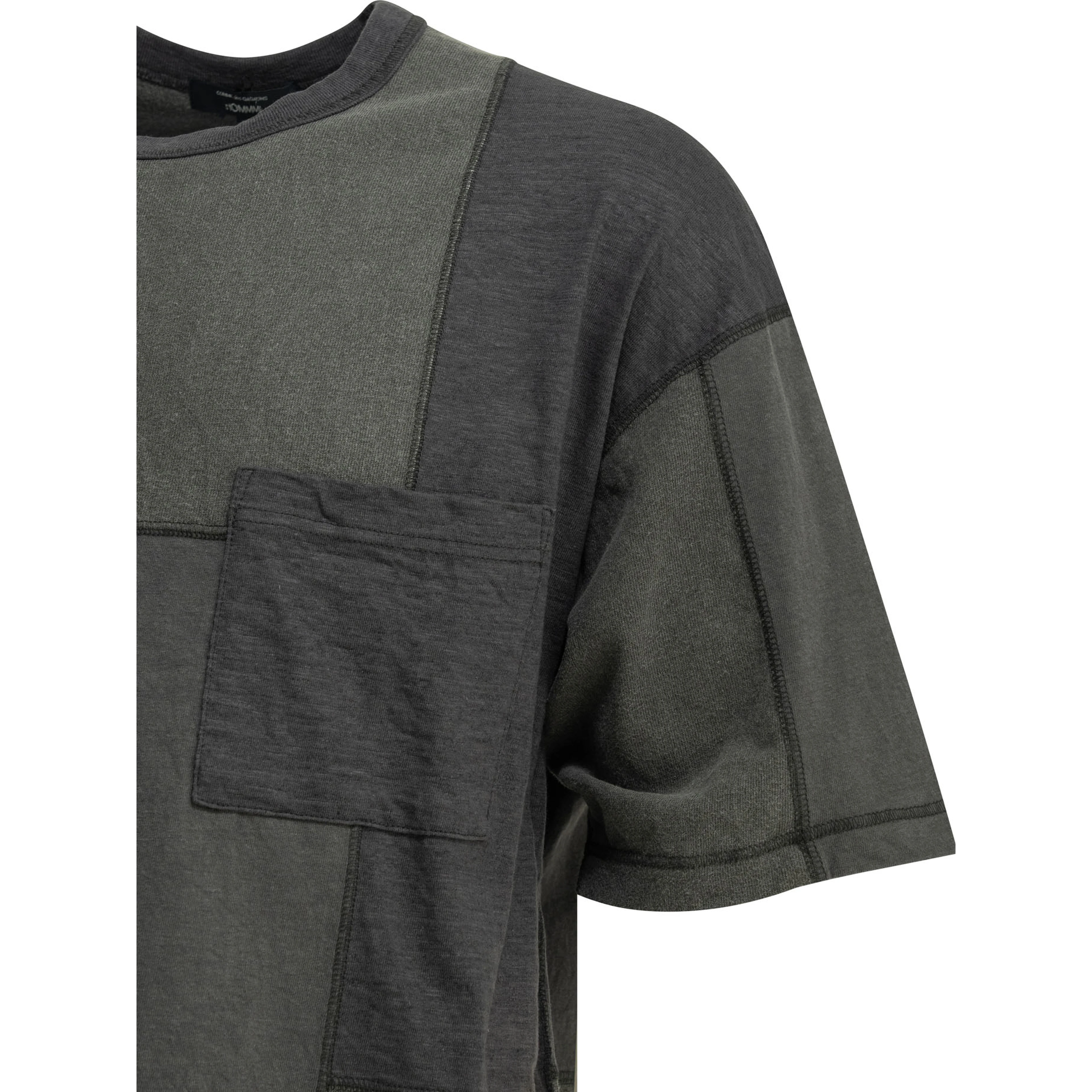 Patchwork crewneck t-shirt