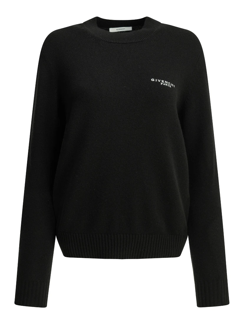 Crew-neck sweater with logo