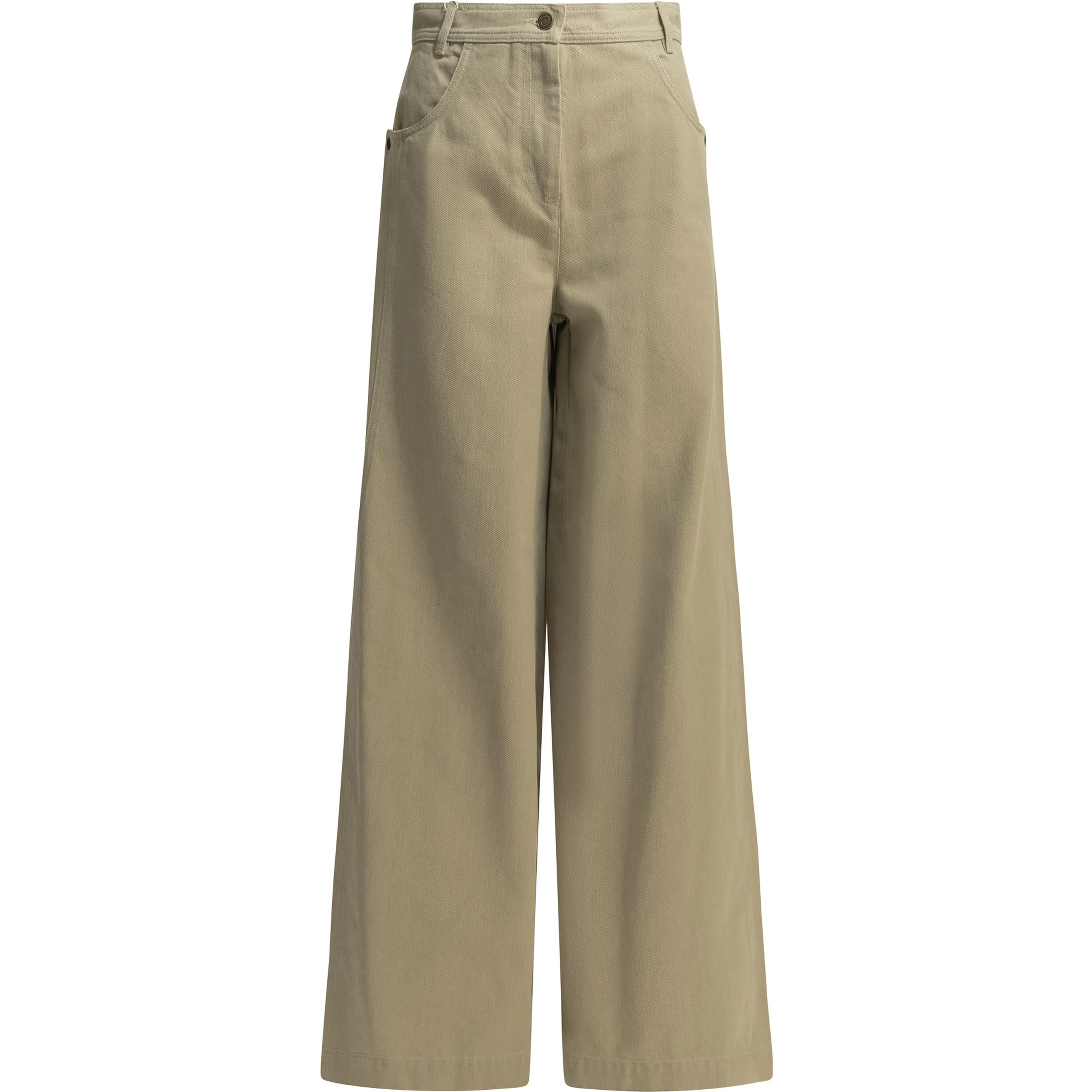 Casual pants made of coated cotton