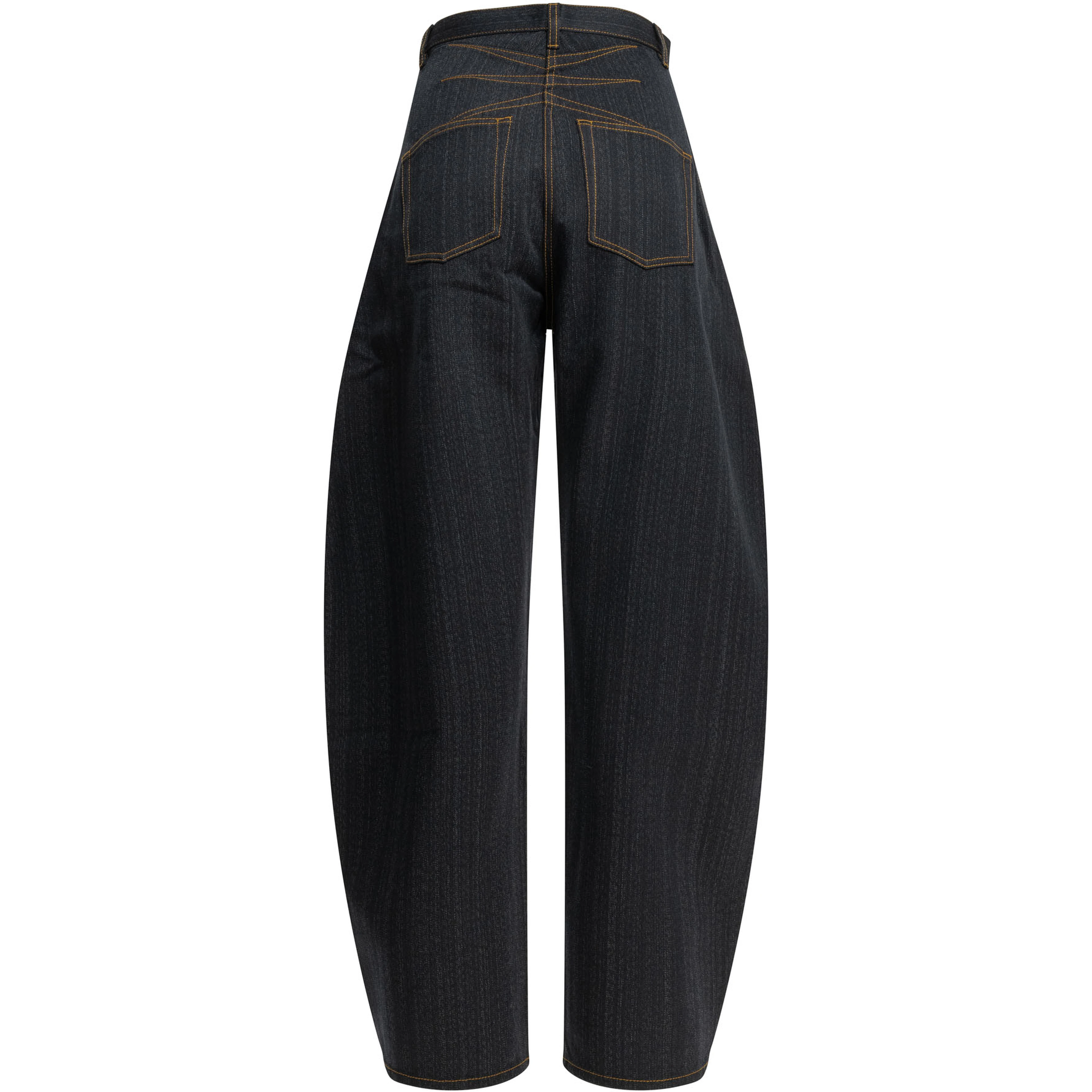 "Round" Wide-Leg Jeans