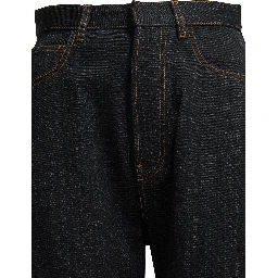 "Round" Wide-Leg Jeans