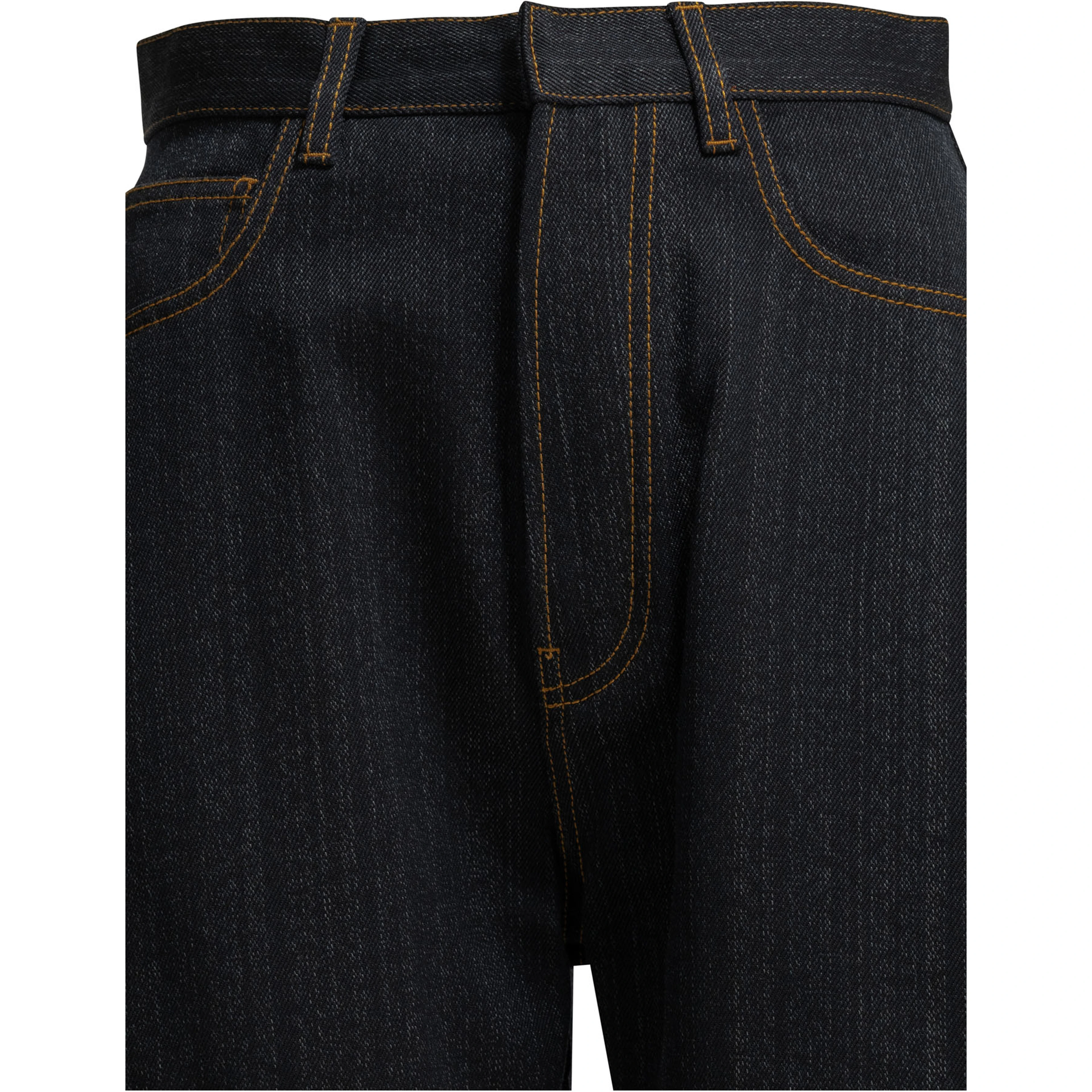 "Round" Wide-Leg Jeans