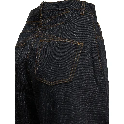 "Round" Wide-Leg Jeans