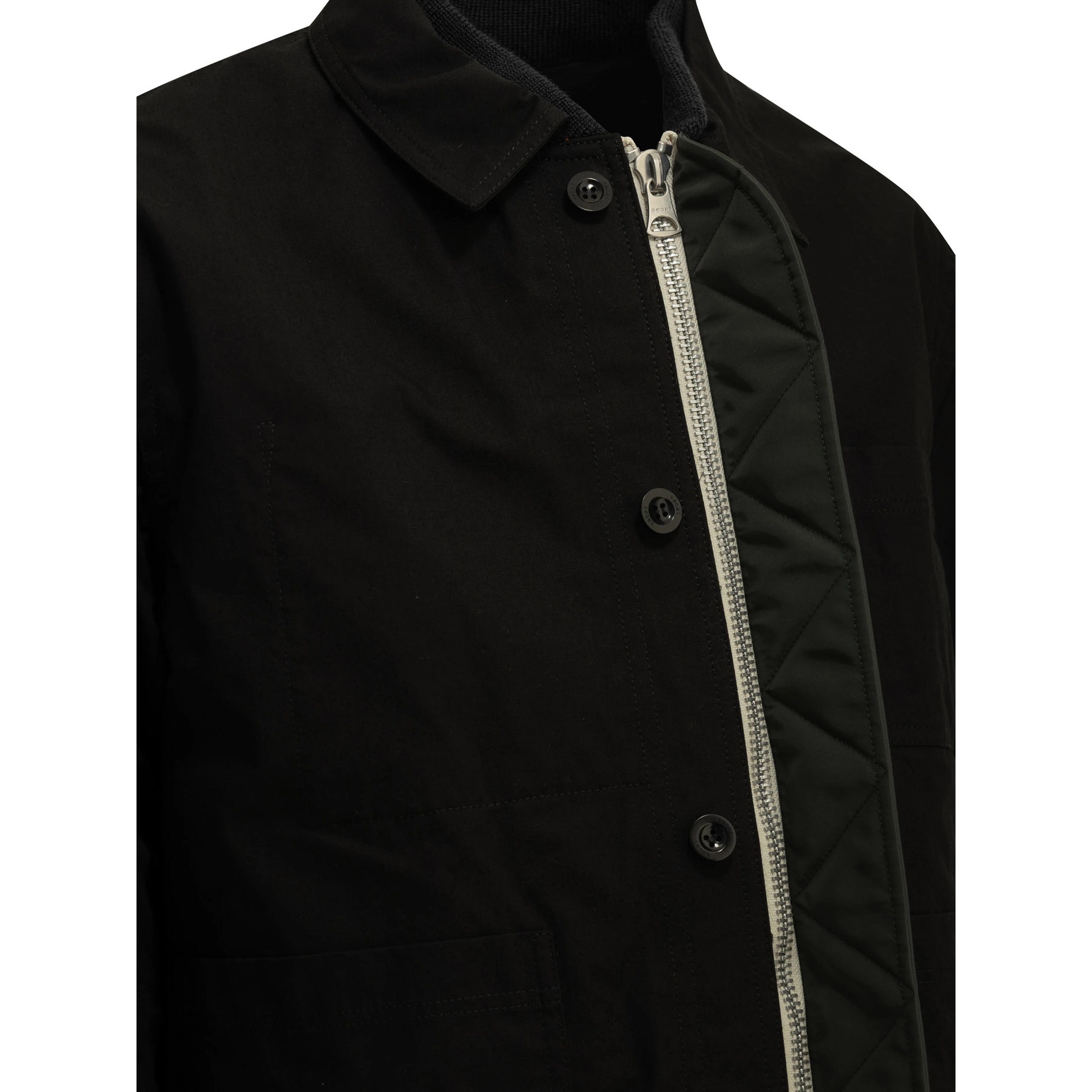 "Nylon Twill x Ripstop Reversible" Quilted Jacket