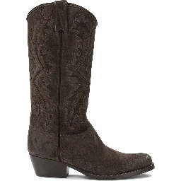 Leather cowboy boots