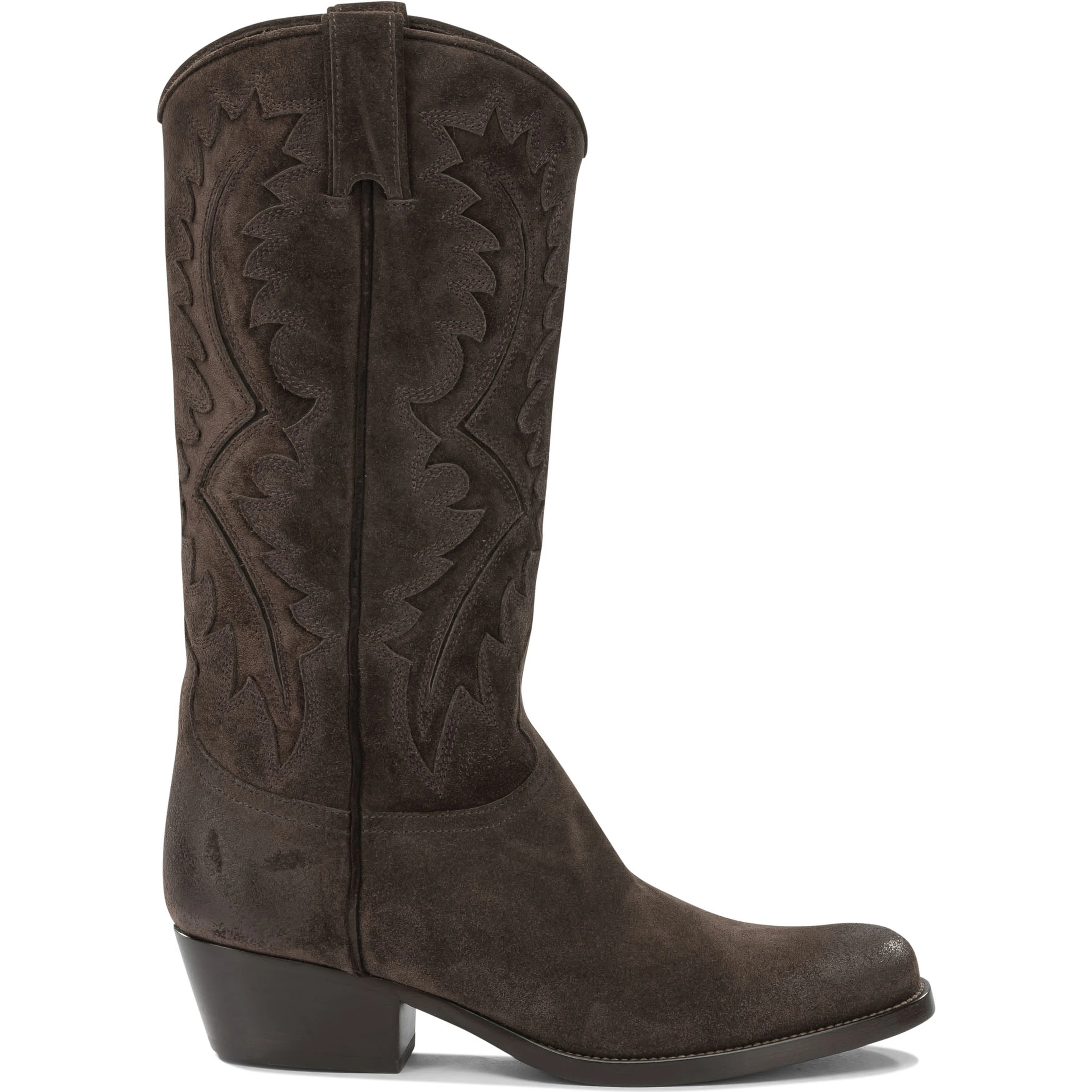 Leather cowboy boots