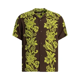 "Pictograph Flower" Casual Shirt