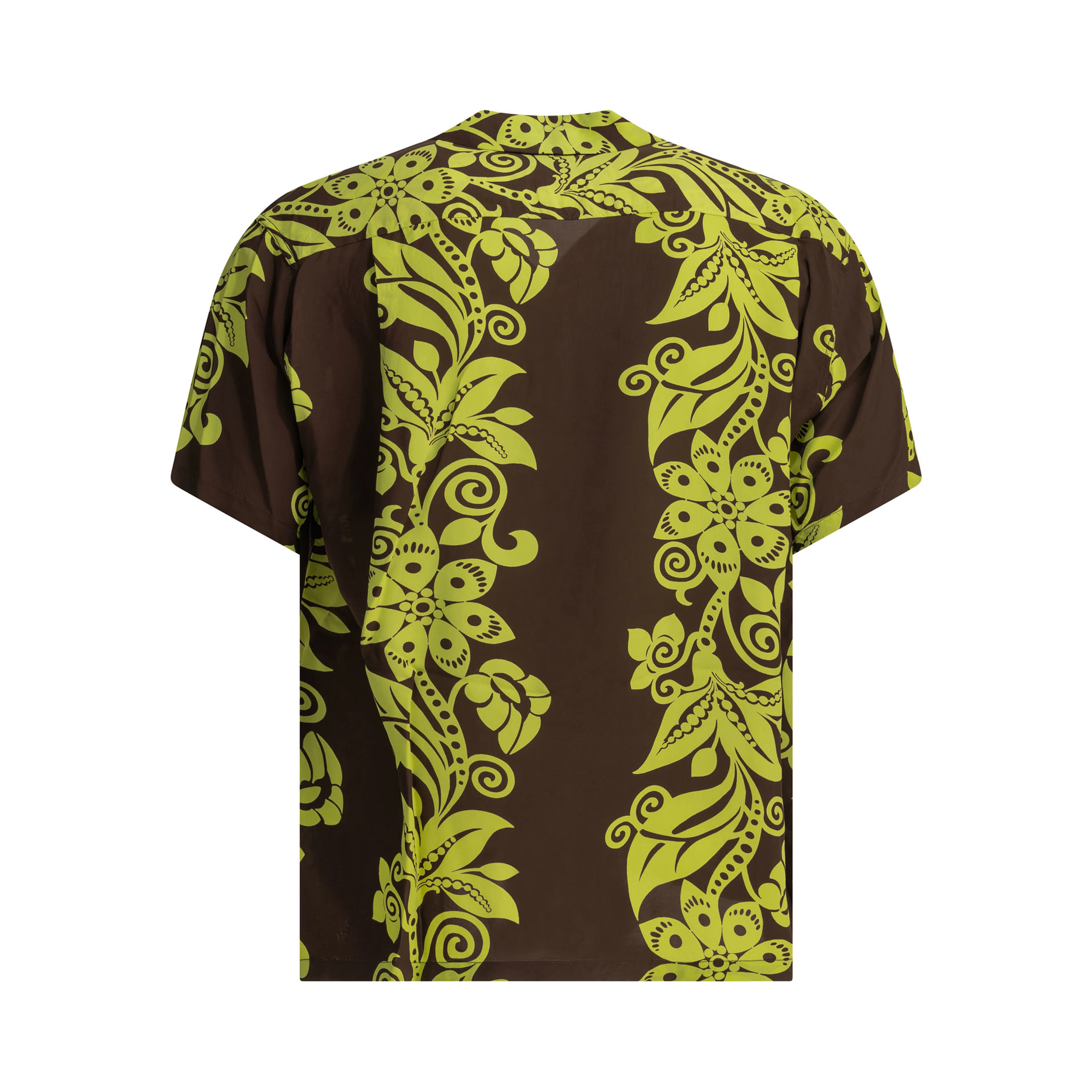 "Pictograph Flower" Casual Shirt