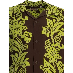 "Pictograph Flower" Casual Shirt