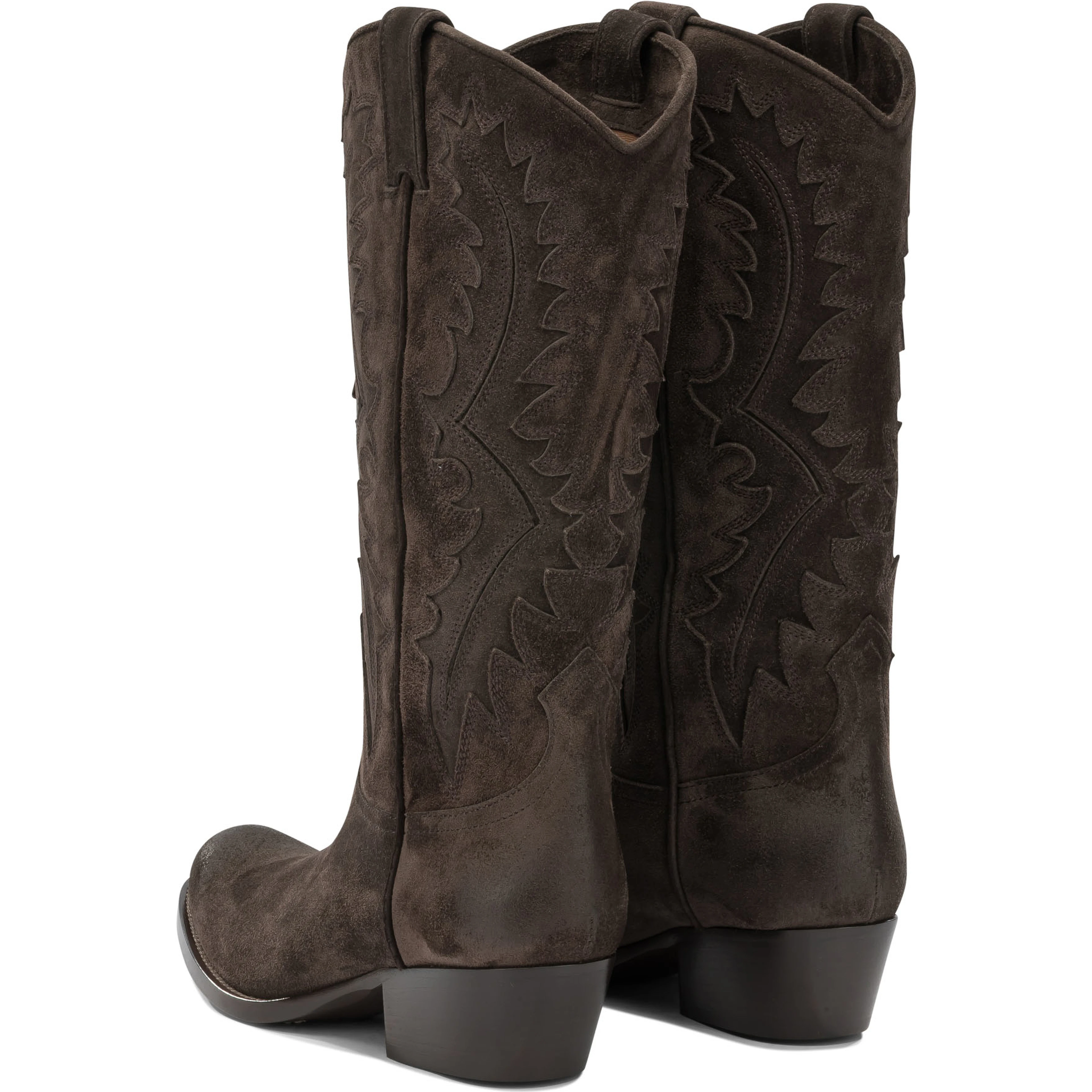 Leather cowboy boots