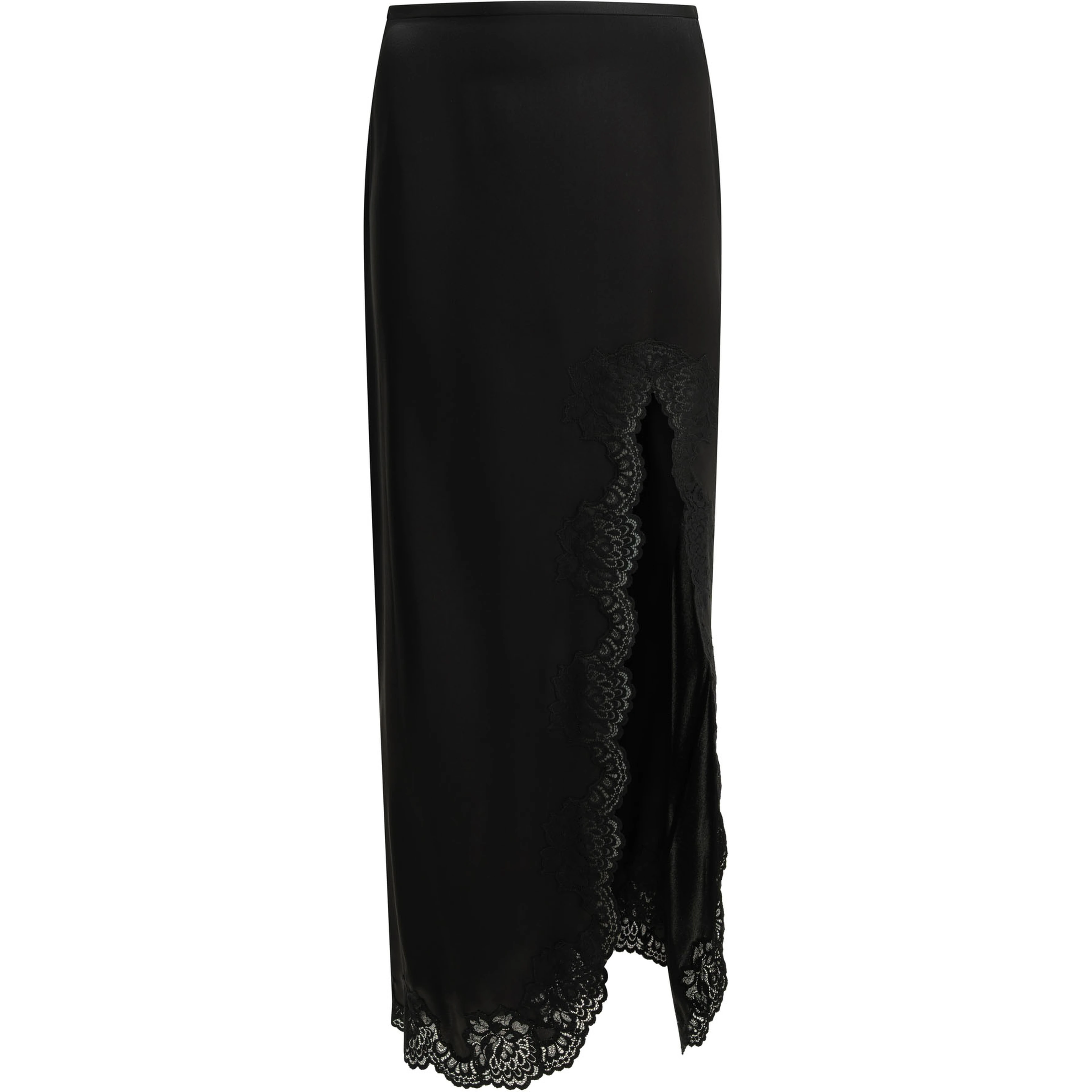 Long skirt with ruffles