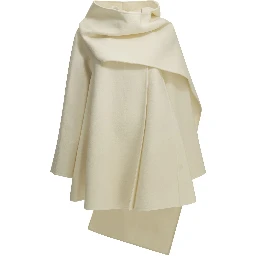 Short coat with a wool scarf