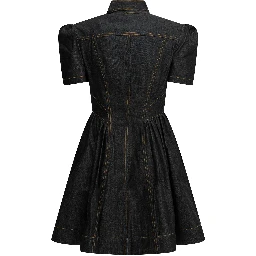 Short denim dress