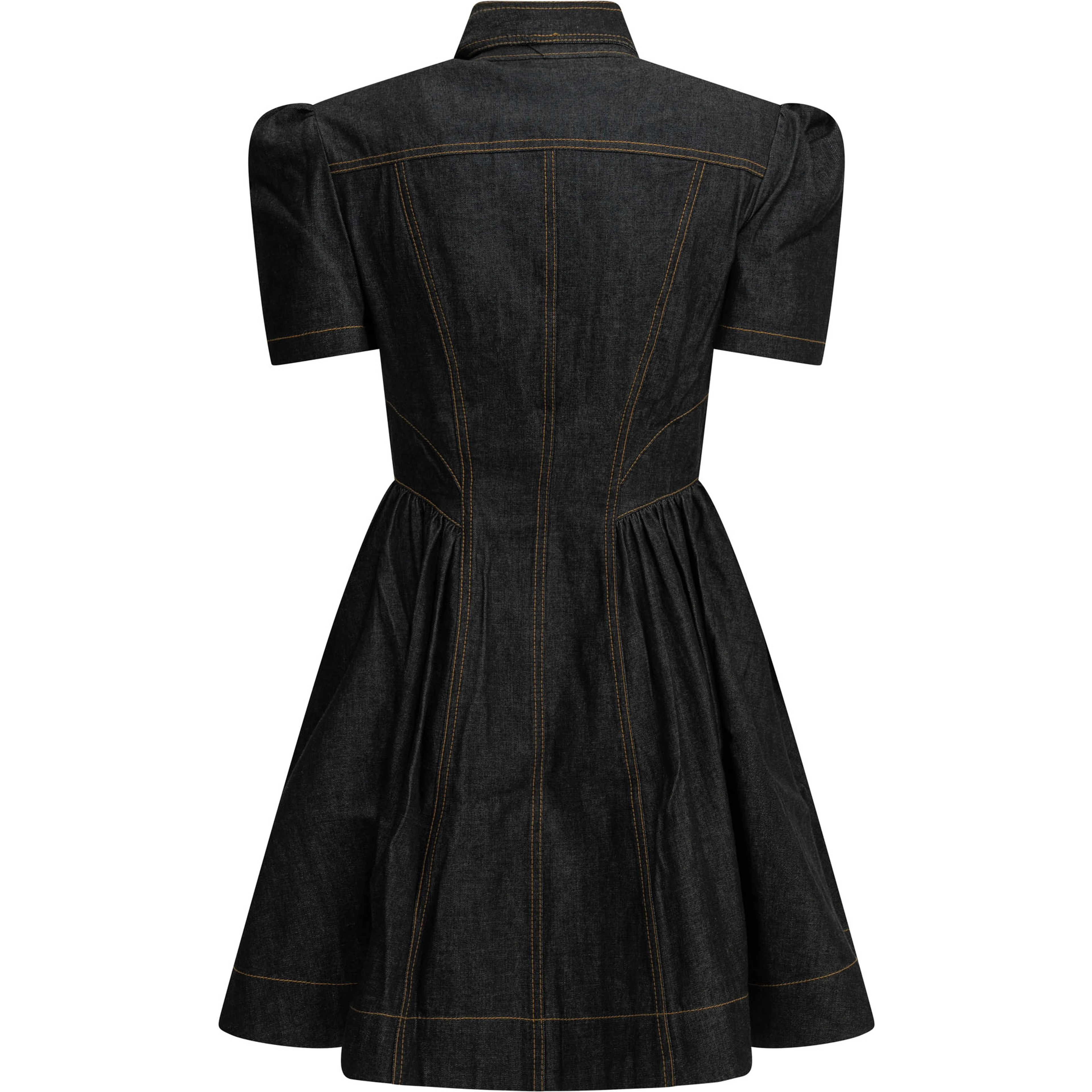 Short denim dress